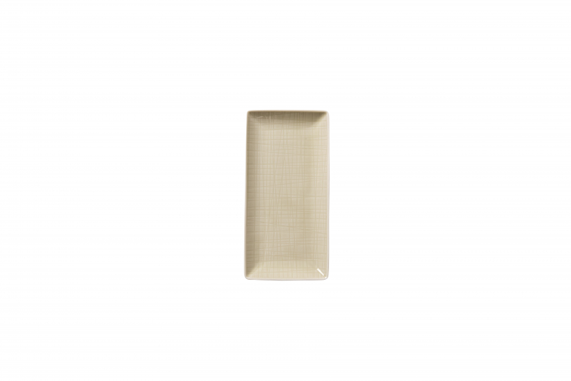 MESH Brotteller rechteck 20 x 10 cm, cream