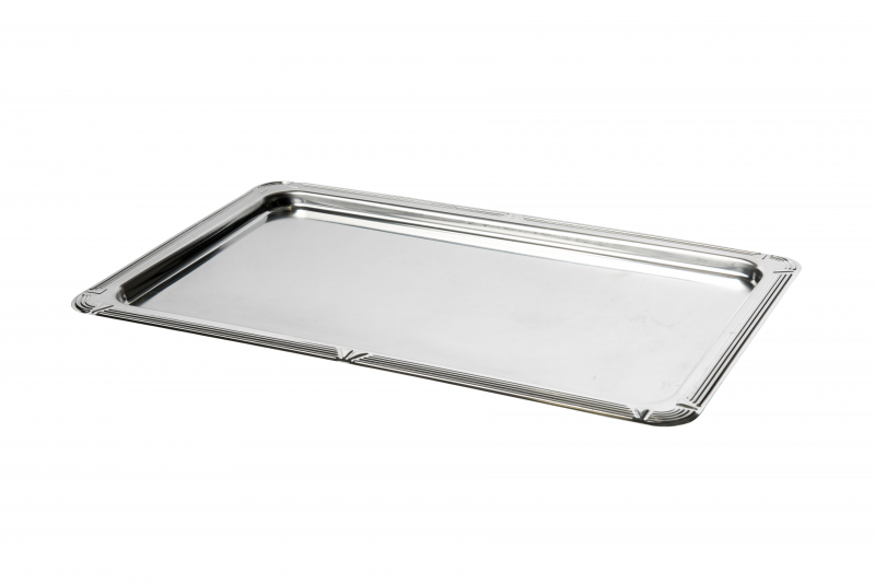 Buffetplatte RVS 1/1 GN mit Zierrand