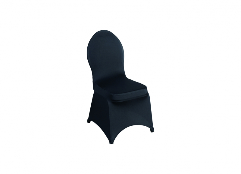 Stretchhusse für Bankettstuhl, schwarz