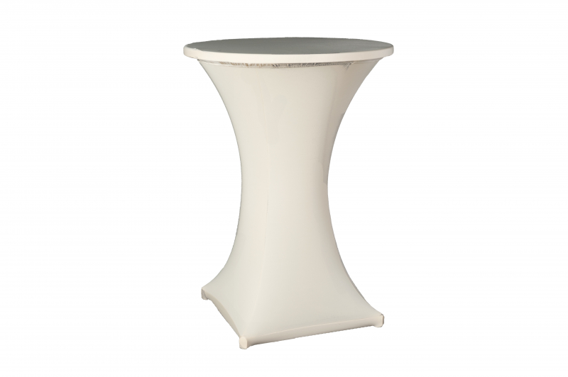 Stretchhusse für Stehtisch, creme