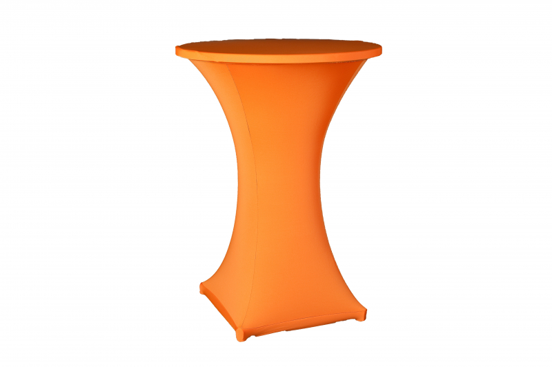 Stretchhusse für Stehtisch, orange