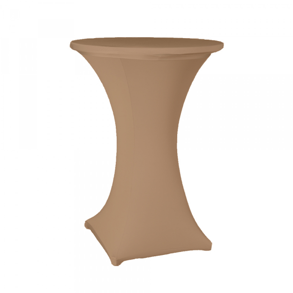 Housse extensible pour mange-debout, coloris caramel
