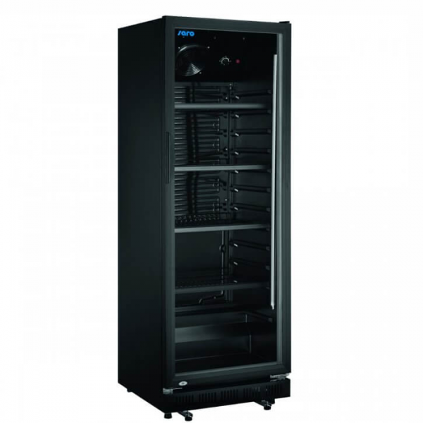 Flaschenkühlschrank, schwarz