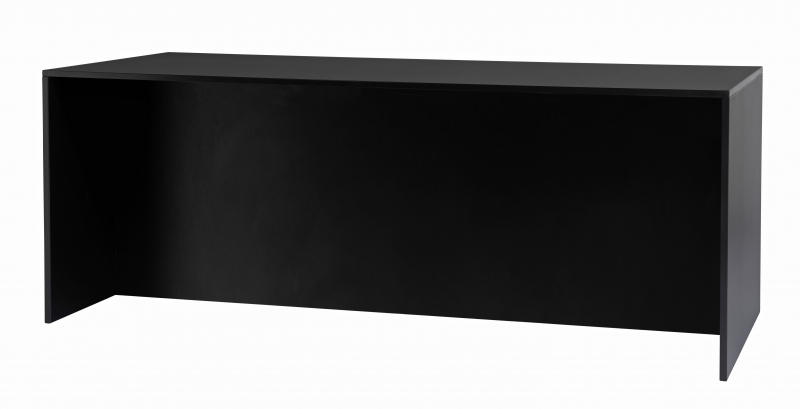 Tisch BRIDGE LOW, mit bodenlanger Blende, schwarz