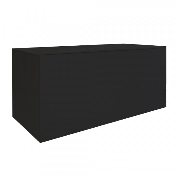Buffetelement, schwarz (3 Seiten verkleidet)
