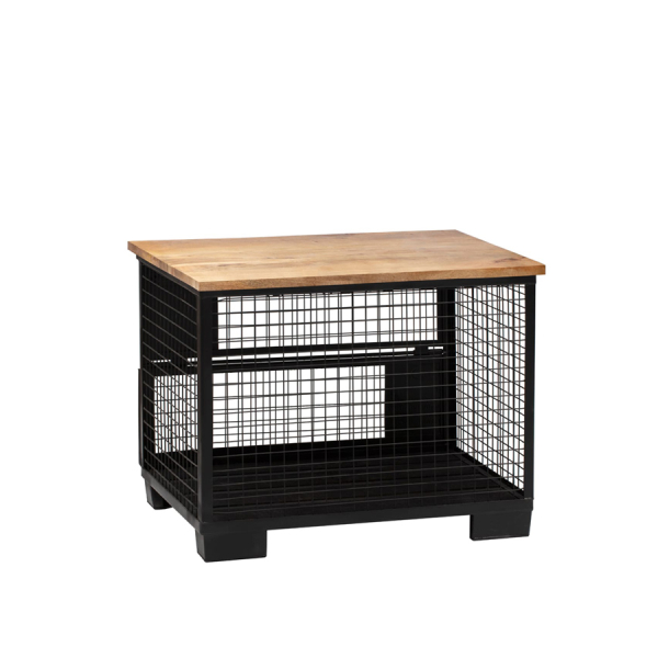 Gitterbox, schwarz