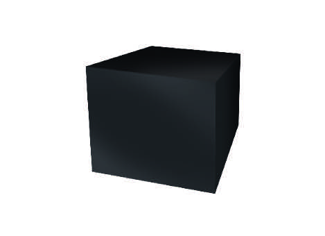Tischwürfel, schwarz