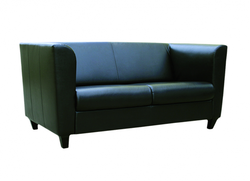 Sofa CLUB, schwarz-braun