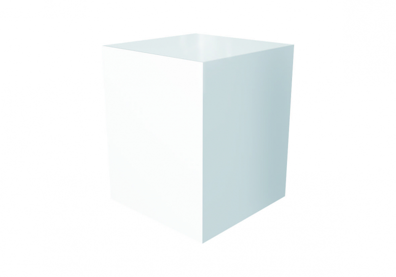 Socle d’angle pour station de cuisson, coloris blanc