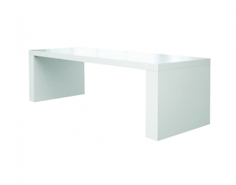 Table pont banquet 200, coloris blanc