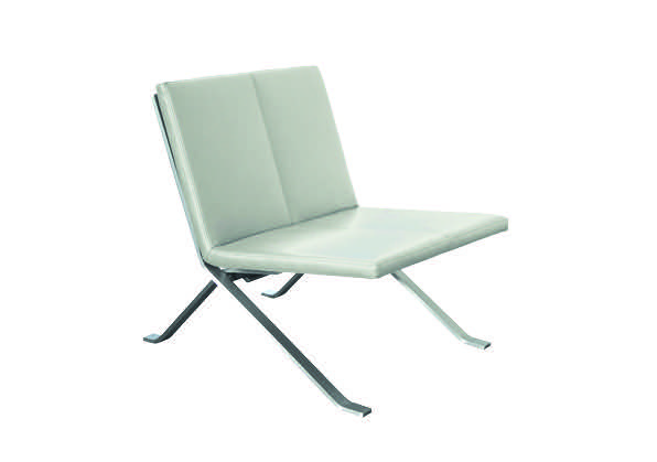 Stuhl X, Loungesessel, weiß